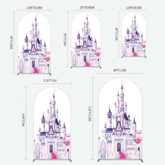 Lofaris Gorgeous Castle Princess Birthday Arch Backdrop