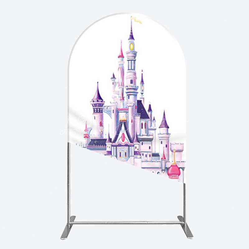 Lofaris Gorgeous Castle Princess Birthday Arch Backdrop