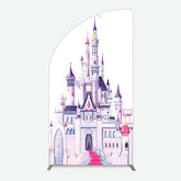 Lofaris Gorgeous Castle Princess Birthday Half Moon Arch Backdrop