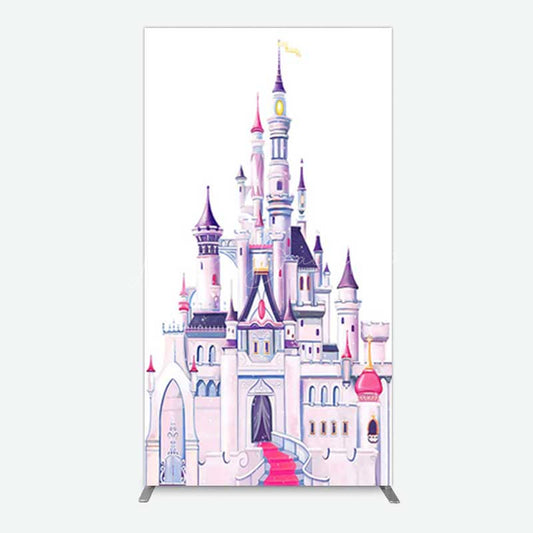 Lofaris Gorgeous Castle Princess Birthday Rectangle Backdrop
