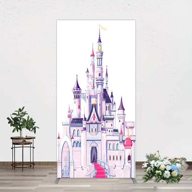 Lofaris Gorgeous Castle Princess Birthday Rectangle Backdrop