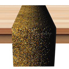 Lofaris Gorgeous Golden Glitter Table Runner Full Sparkle Design for Elegant Decor Wedding Anniversary or Glam Party