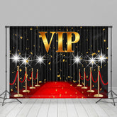 Lofaris Gorgeous Red Carpet Ribbon Vip Theme Backdrop