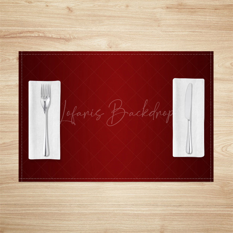 Lofaris Gradient Black Red Christmas Set Of 4 Placemats