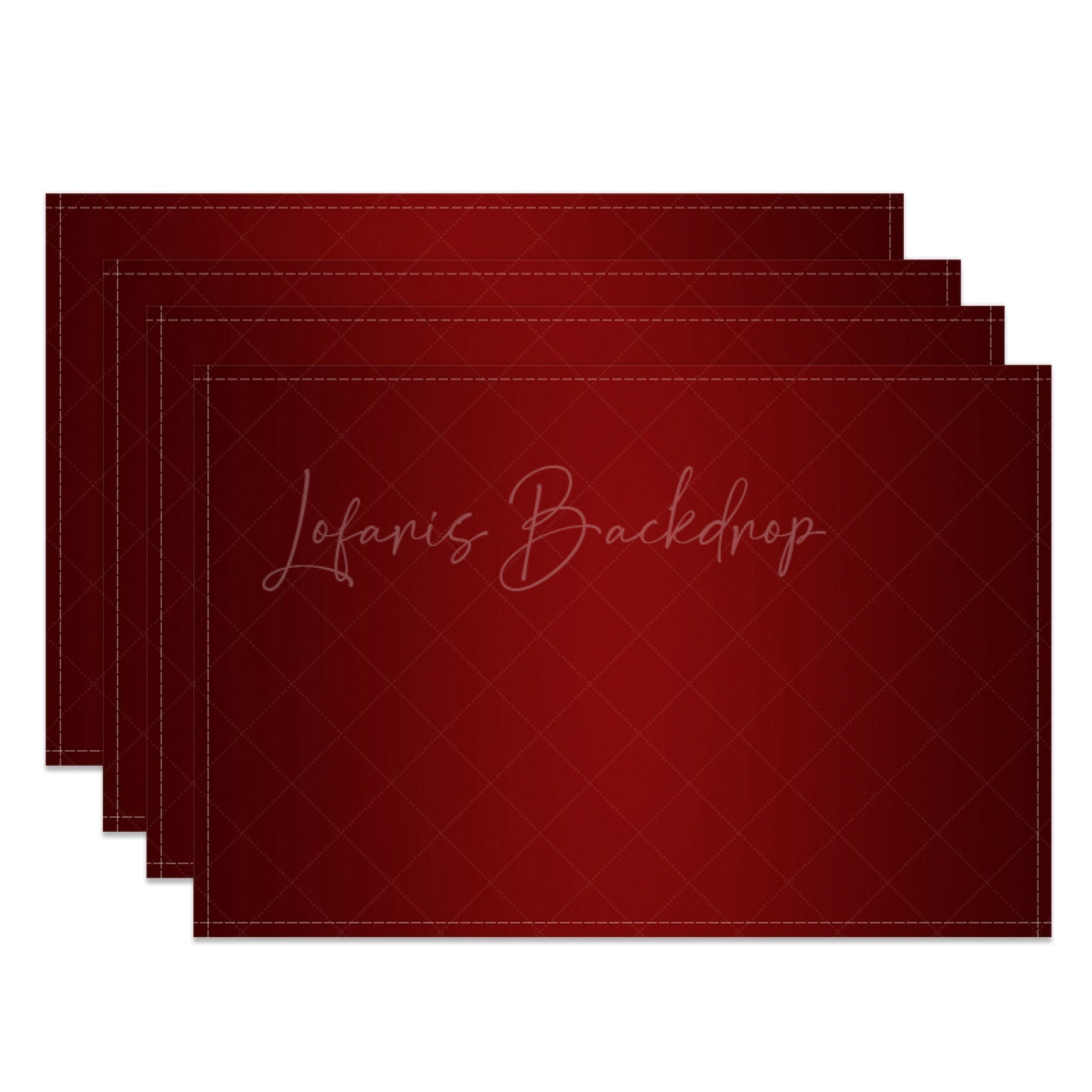 Lofaris Gradient Black Red Christmas Set Of 4 Placemats