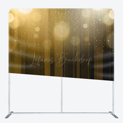 Lofaris Gradient Brown Bokeh Photo Square Tension Backdrop