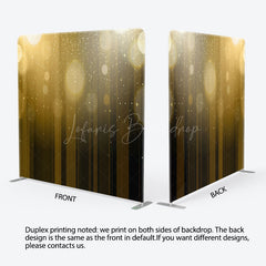 Lofaris Gradient Brown Bokeh Photo Square Tension Backdrop