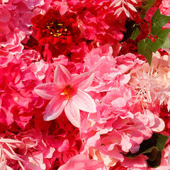 Lofaris Gradient Pink White Rose Artificial Flower Wall
