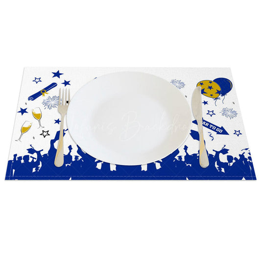 Lofaris Graduation Season Balloon Glitter Set of 4 Placemats