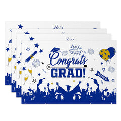 Lofaris Graduation Season Balloon Glitter Set of 4 Placemats
