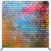 Lofaris Graffiti Wall Colored Photo Square Tension Backdrop