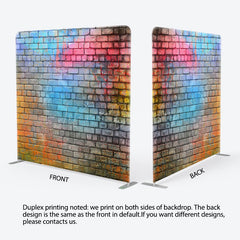Lofaris Graffiti Wall Colored Photo Square Tension Backdrop