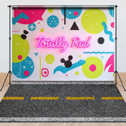 Lofaris Graffiti Wall Driveway Photography Combo Set Backdrop