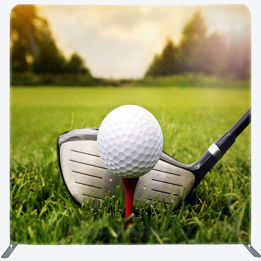 Lofaris Grassland Golf Shot Moment Sport Pillow Cover Backdrop