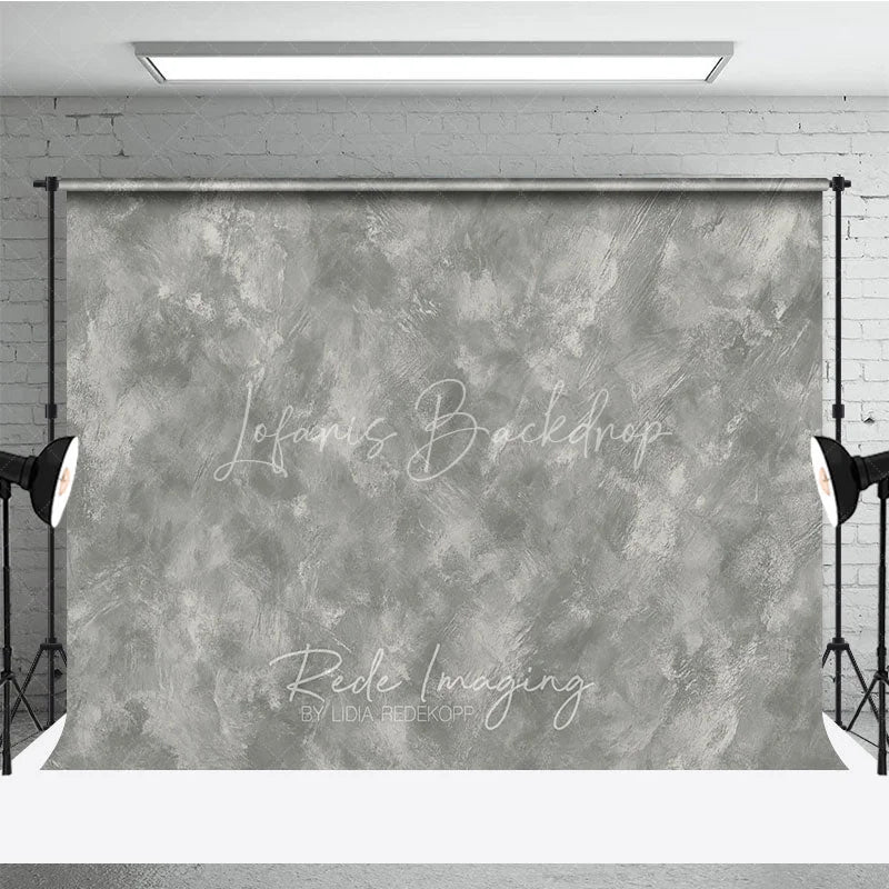 Lofaris Gray Abstract Textured Photography Backdrop Distressed Concrete Plaster Wall Background for Professional Photo Studio
