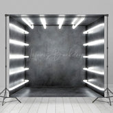 Lofaris Gray Glowing Chamber Corridor Photography Backdrop