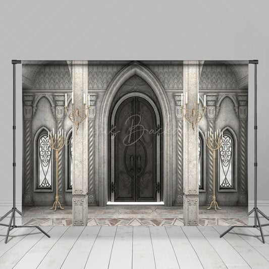 Lofaris Gray Toned Architecture Candle Photography Backdrop