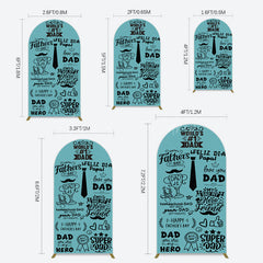 Lofaris Green Black Worlds 1 Dad Fathers Day Arch Backdrop
