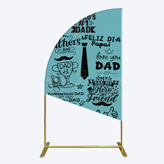 Lofaris Green Black Worlds 1 Dad Fathers Day Half Moon Arch Backdrop