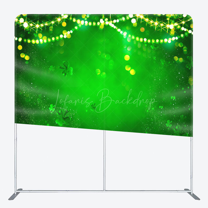 Lofaris Green Bokeh Clover St Patricks Pillow Cover Backdrop