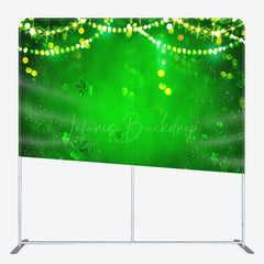Lofaris Green Bokeh Clover St Patricks Pillow Cover Backdrop