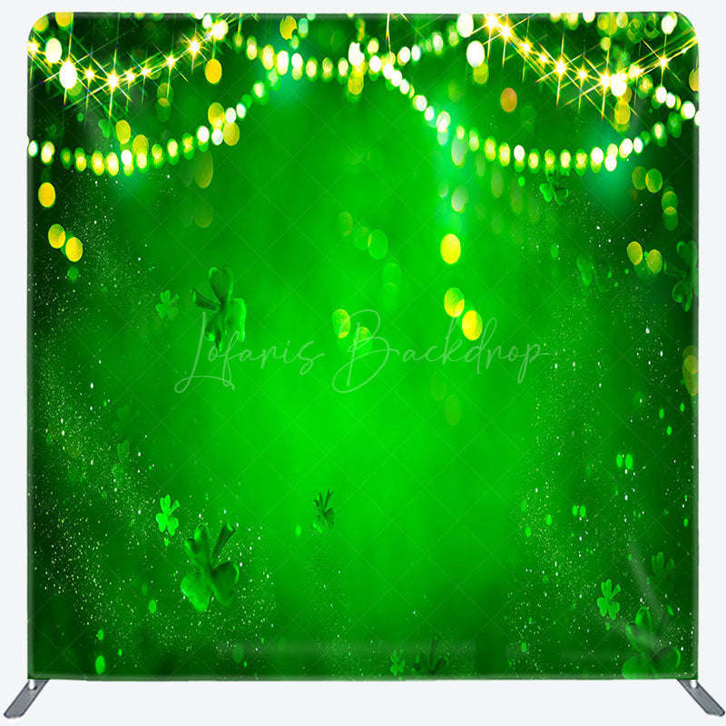 Lofaris Green Bokeh Clover St Patricks Pillow Cover Backdrop