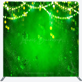 Lofaris Green Bokeh Clover St Patricks Pillow Cover Backdrop