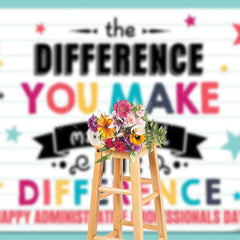 Lofaris Green Diary Administrative Professionals Day Backdrop