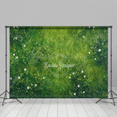 Lofaris Green Grass And Floral Boho Spring Wedding Backdrop