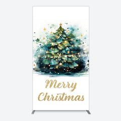 Lofaris Green Light Xmas Tree Merry Christmas Arch Backdrop