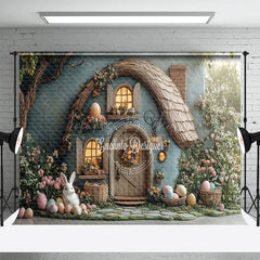 Lofaris Green Magical House Spring Greenery Easter Backdrop
