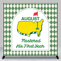 Lofaris Green Mastered First Year Custom Birthday Backdrop