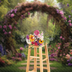 Lofaris Green Natural Forest Arch Floral Wedding Backdrop