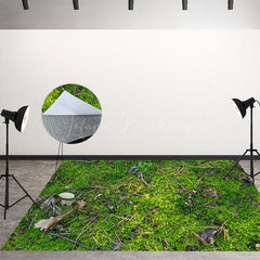 Lofaris Green Natural Forest Landscape Room Set Backdrop