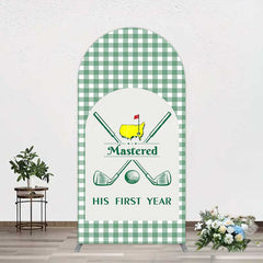 Lofaris Green Plaid Mastered His First Year Arch Backdrop