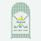 Lofaris Green Plaid Mastered His First Year Arch Backdrop