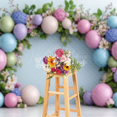 Lofaris Green Plant Wildflower Balloons Wedding Backdrop