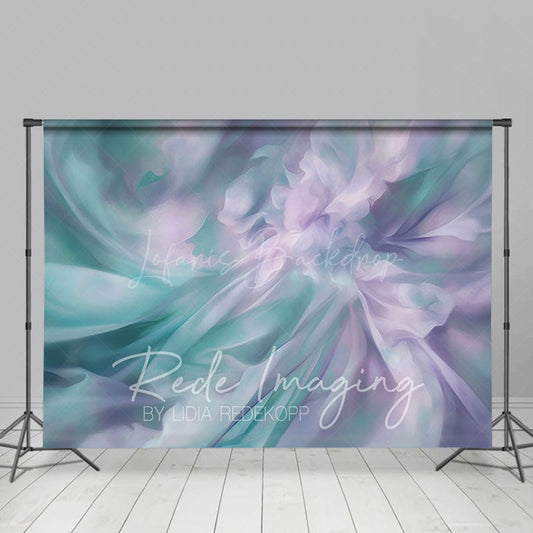 Lofaris Green Purple Pastel Oil Painting Abstract Backdrop
