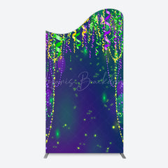 Lofaris Green Purple Ribbons Birthday Party Arch Backdrop