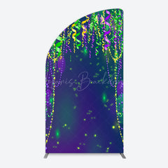 Lofaris Green Purple Ribbons Birthday Party Arch Backdrop