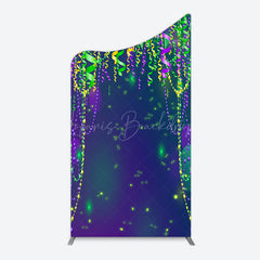 Lofaris Green Purple Ribbons Birthday Party Arch Backdrop