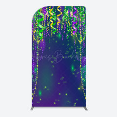 Lofaris Green Purple Ribbons Birthday Party Arch Backdrop