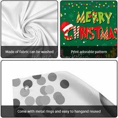 Lofaris Green Trees Gifts Merry Christmas Garage Door Banner