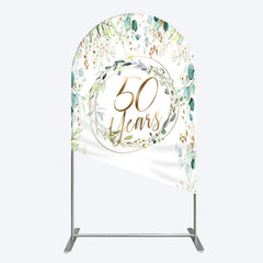 Lofaris Greenery Garland Anniversary 50 Years Arch Backdrop