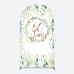 Lofaris Greenery Garland Anniversary 50 Years Arch Backdrop