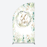 Lofaris Greenery Garland Anniversary 50 Years Half Moon Arch Backdrop