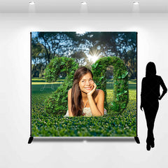 Lofaris Greenery Lawn Custom Photo 20th Birthday Backdrop