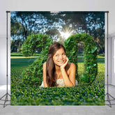 Lofaris Greenery Lawn Custom Photo 20th Birthday Backdrop