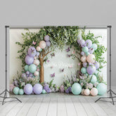 Lofaris Greenery Tree Balloons Floral Cake Smash Backdrop