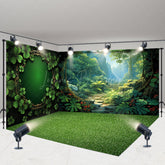 Lofaris Greeny Wonderland Paradise Spring Room Set Backdrop